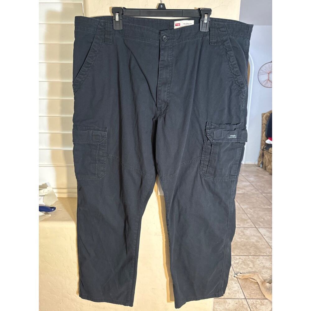 Wrangler Pants Cargo Relaxed Fit Utility Workwear Navy Mens‎